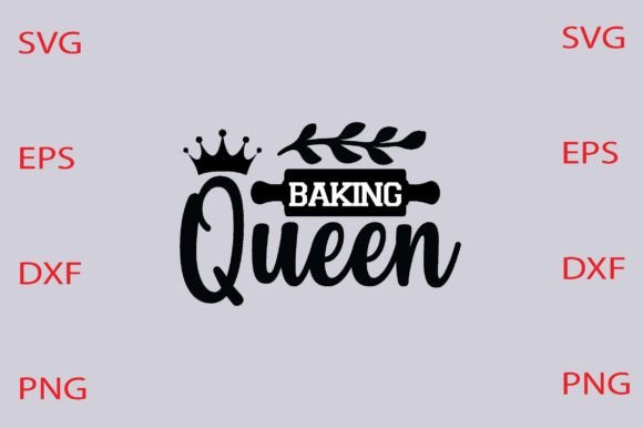 Baking Queen Svg Design