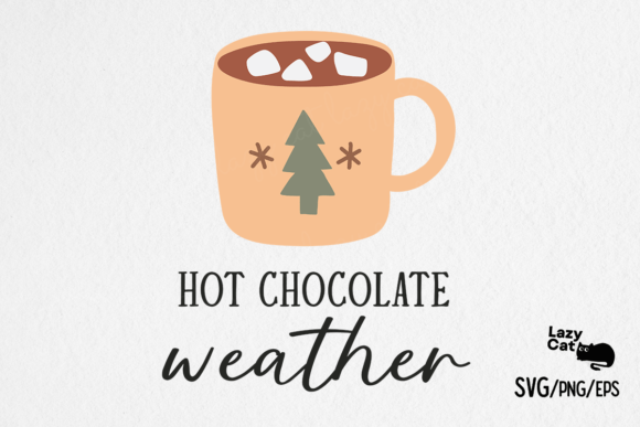 Boho Christmas Hot Chocolate SVG PNG