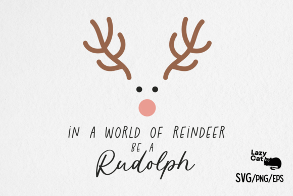 Boho Christmas Reindeer SVG PNG