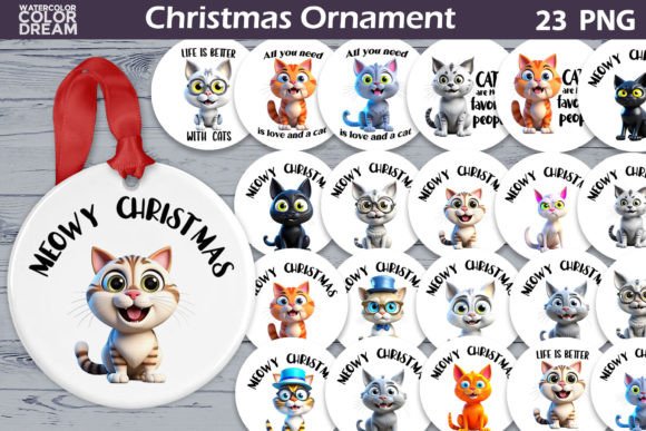 Cat Christmas Ornament