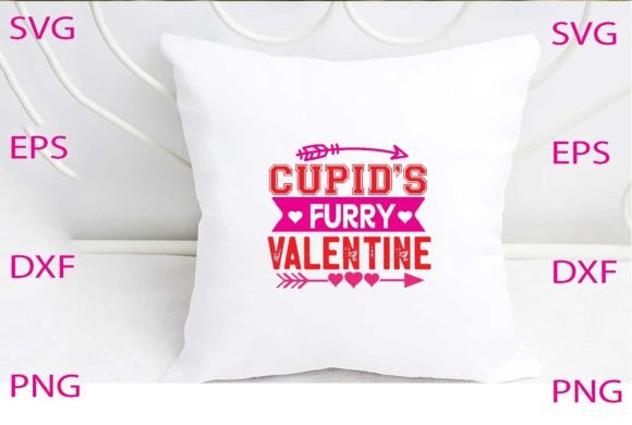 Cupid's Furry Valentine Svg Design