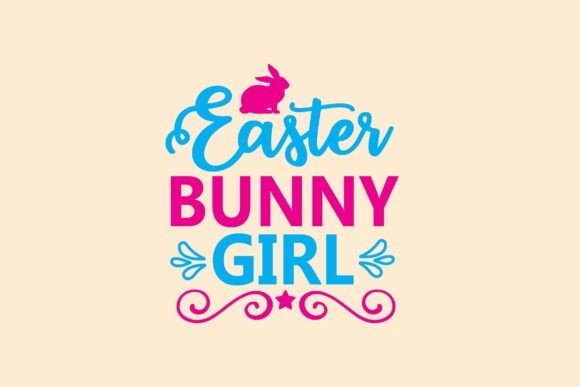 Easter Bunny Girl Svg Design