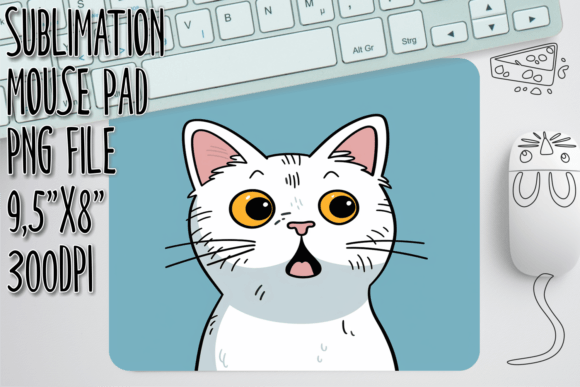 Funny Cat Adventure Mouse Pad Sleeve