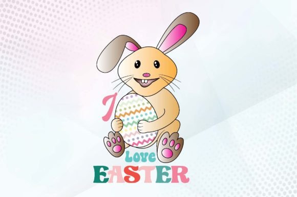 I Love Easter Svg Design