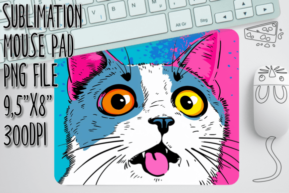 Playful Cat Antics Mouse Pad Design