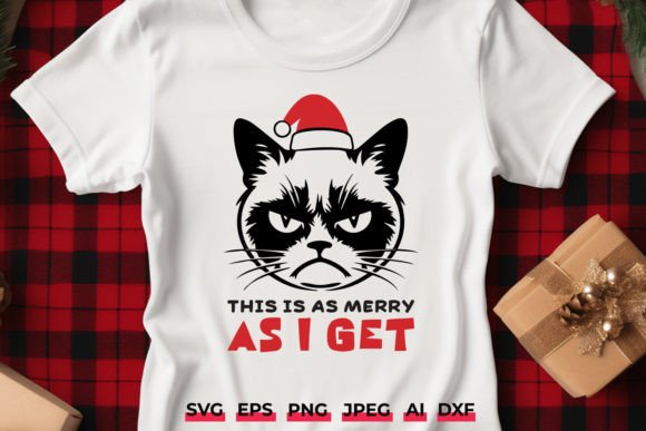 This is As Merry As I Get Christmas Cat